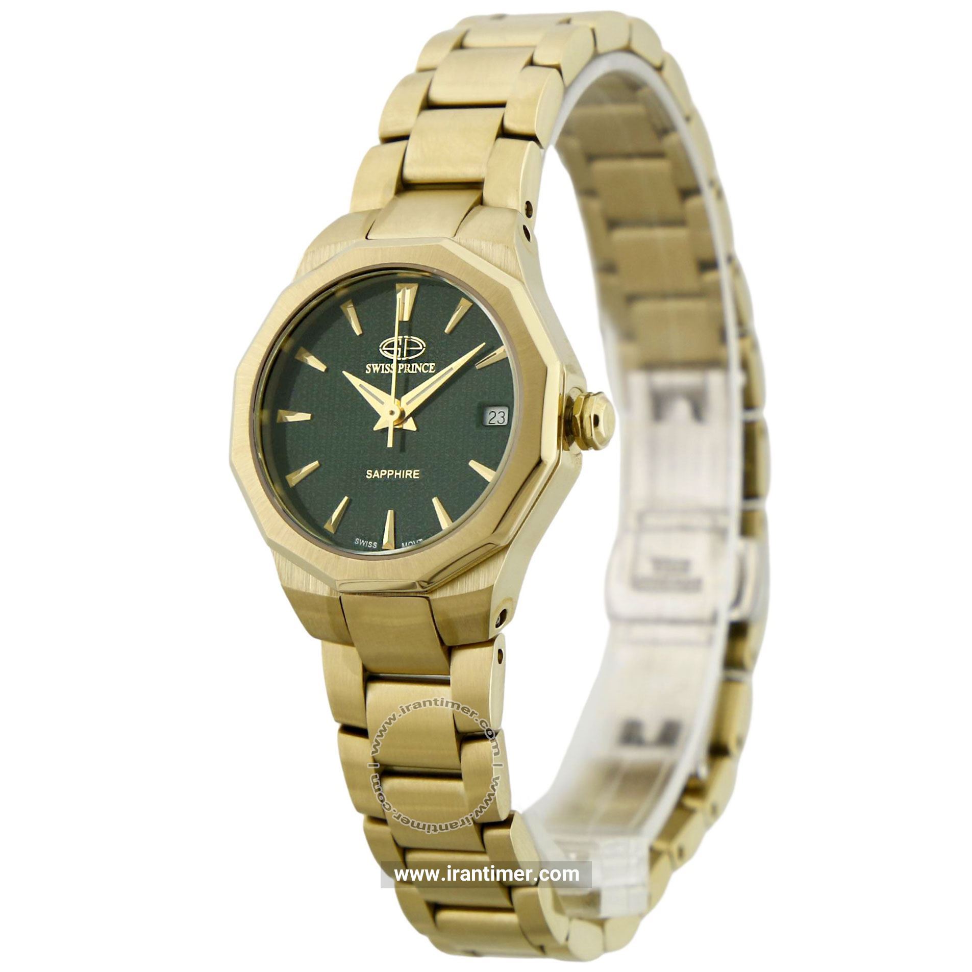 قیمت و خرید ساعت مچی زنانه سوئیس پرنس(Swiss Prince) مدل 2002G-WOMEN-GREEN کلاسیک | اورجینال و اصلی
