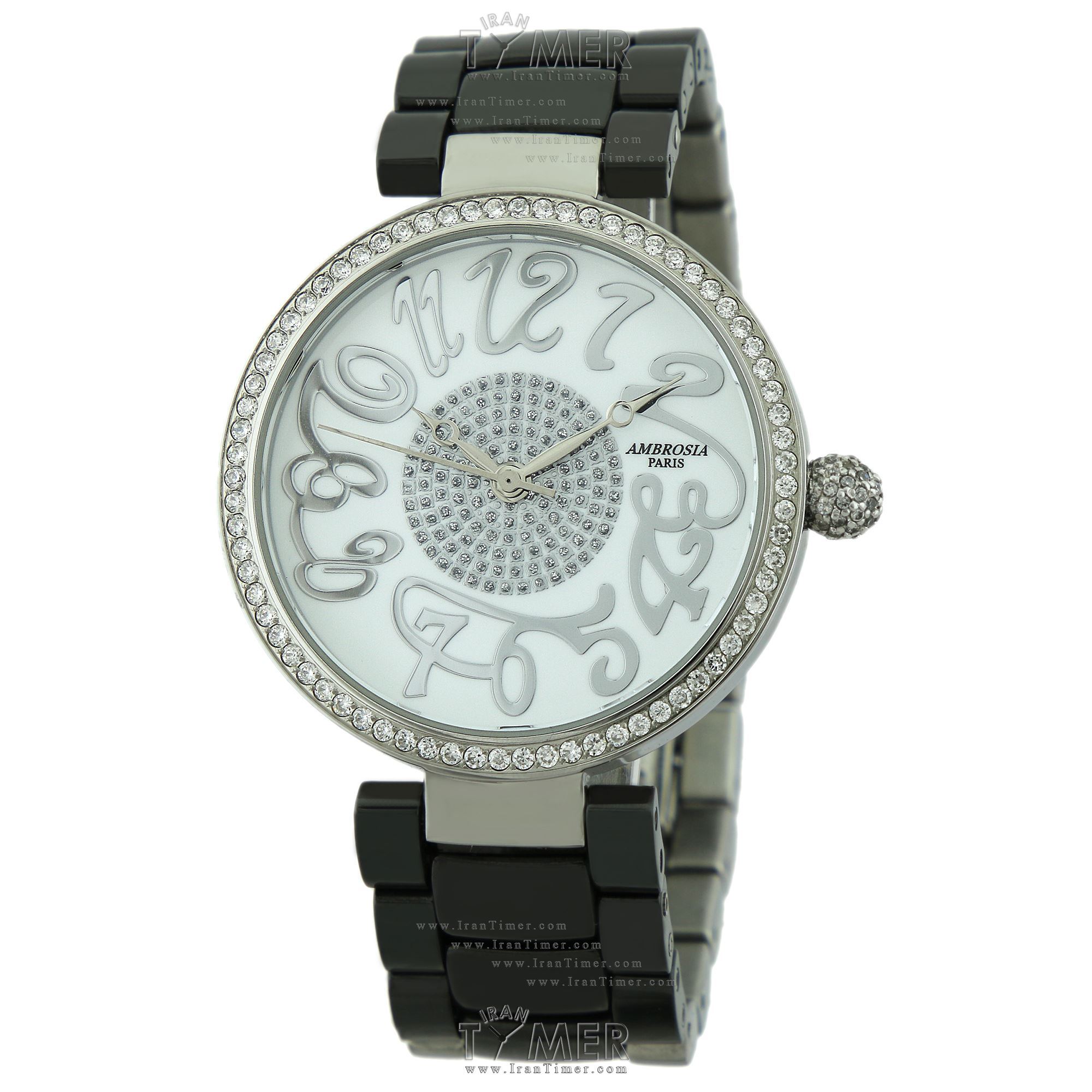 قیمت و خرید ساعت مچی زنانه آمبروزیا پاریس(AMBROSIA PARIS) مدل CHLOE-WP-BK فشن | اورجینال و اصلی