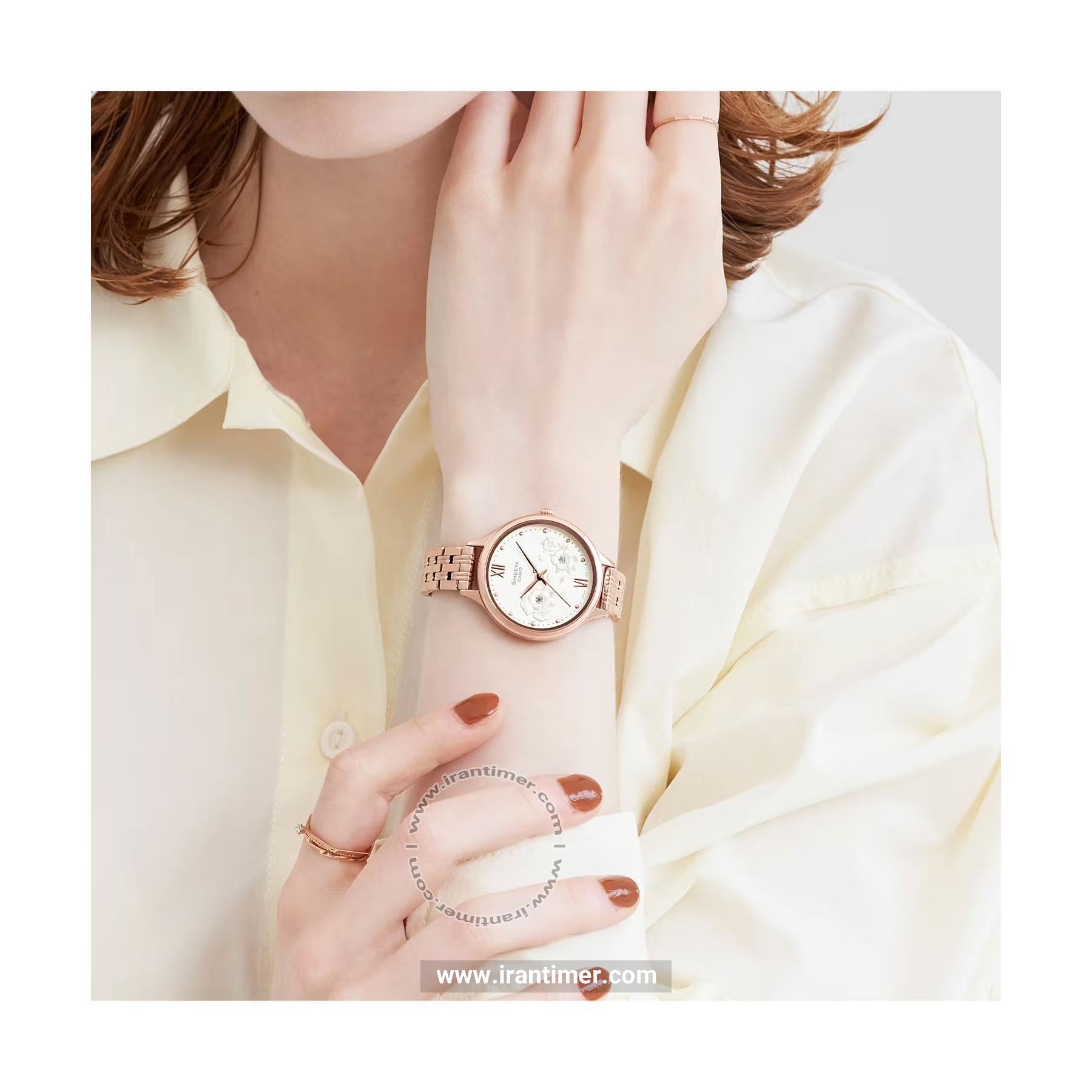 قیمت و خرید ساعت مچی زنانه کاسیو (CASIO) شین مدل SHE-4551PG-7AUDF فشن | اورجینال و اصلی