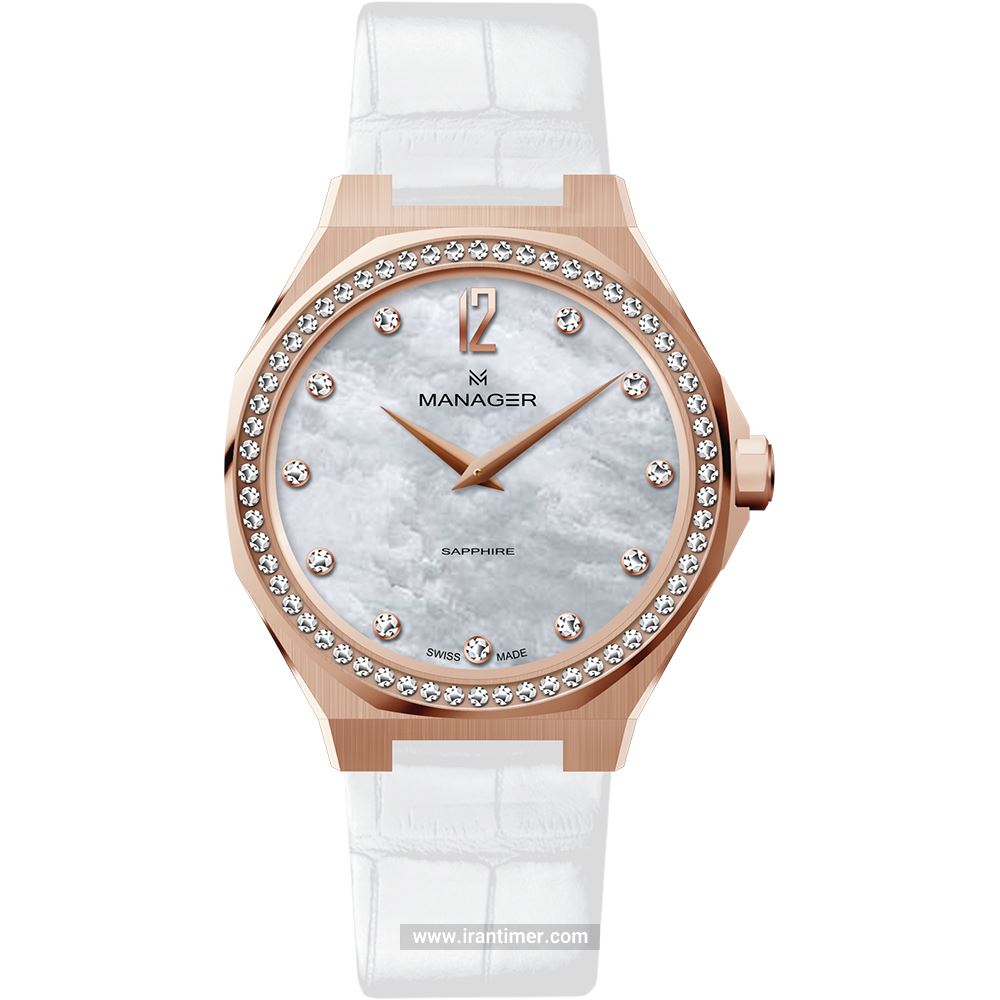 قیمت و خرید ساعت مچی زنانه منیجر(MANAGER) مدل MAN-RW-21-RL فشن | اورجینال و اصلی