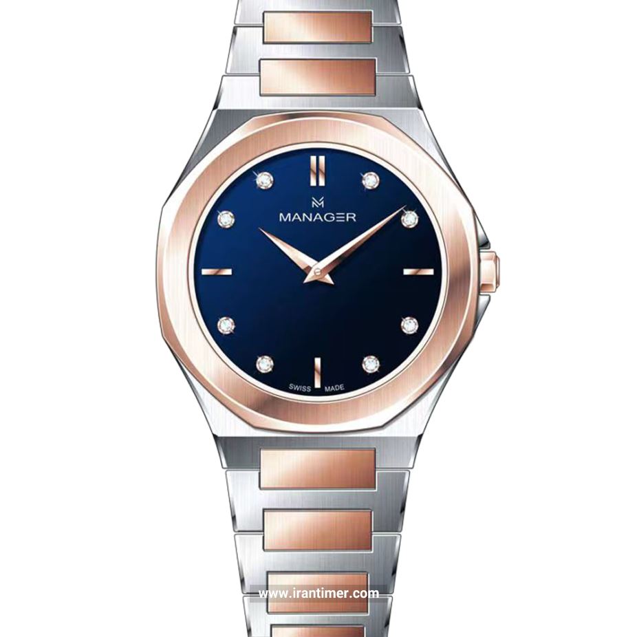 قیمت و خرید ساعت مچی زنانه منیجر(MANAGER) مدل MAN-RW-218-BRM فشن | اورجینال و اصلی
