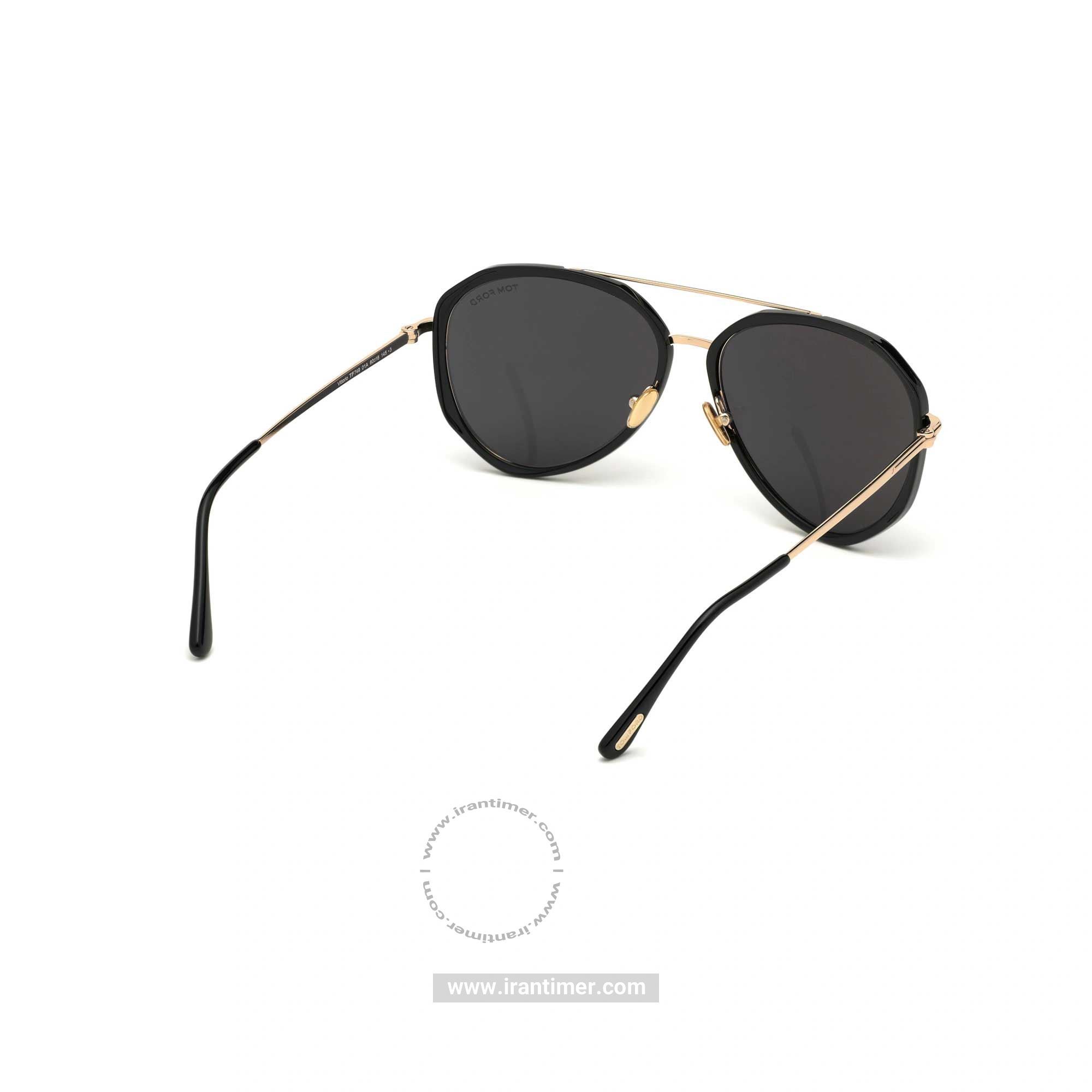 قیمت و خرید عینک آفتابی مردانه خلبانی (TOM FORD) مدل FT 0749 01A 60 | اورجینال و اصلی