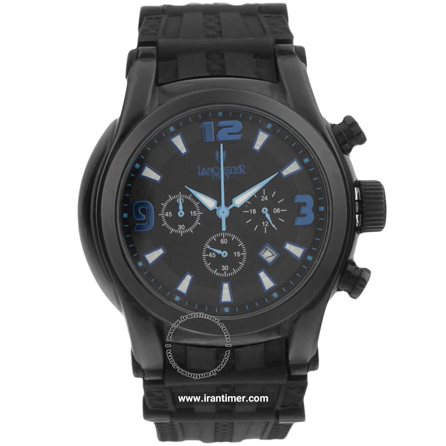قیمت و خرید ساعت مچی مردانه لنکستر(LANCASTER) مدل 548BKNRBLNR اسپرت | اورجینال و اصلی