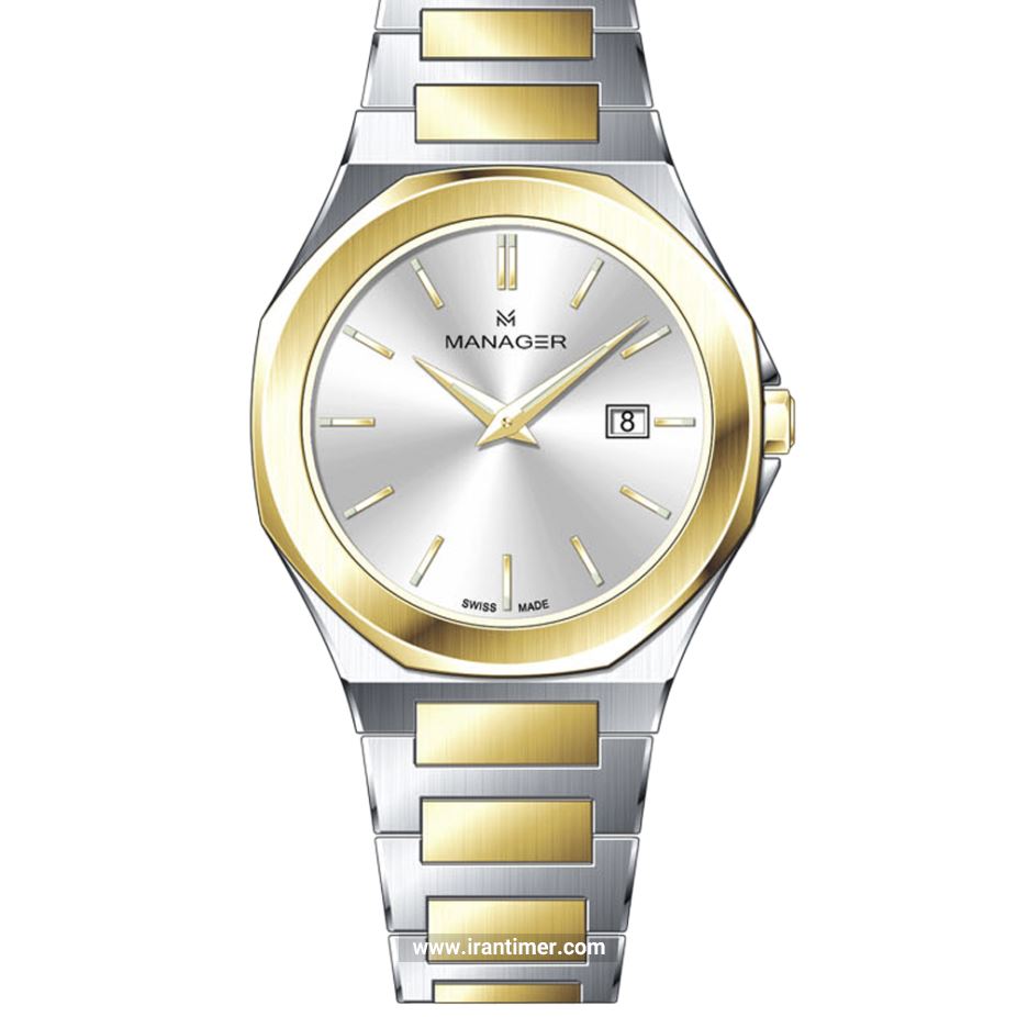 قیمت و خرید ساعت مچی زنانه منیجر(MANAGER) مدل MAN-RW-112-BGM کلاسیک | اورجینال و اصلی