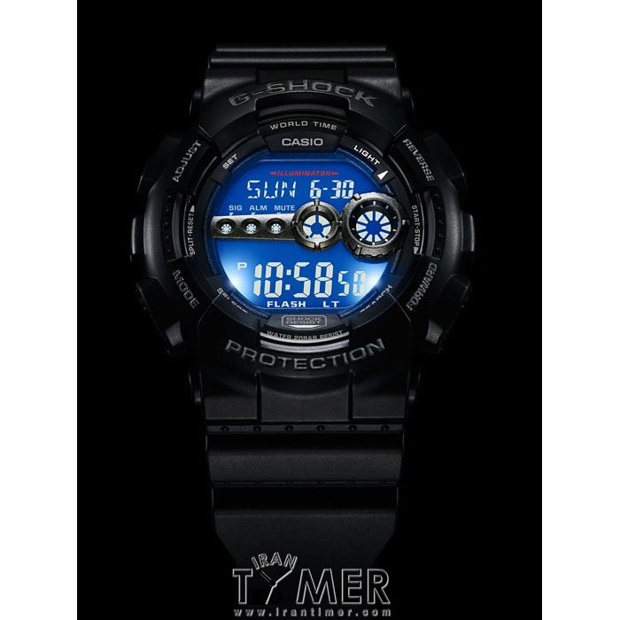 قیمت و خرید ساعت مچی مردانه کاسیو (CASIO) جی شاک مدل GD-100-1BDR اسپرت | اورجینال و اصلی