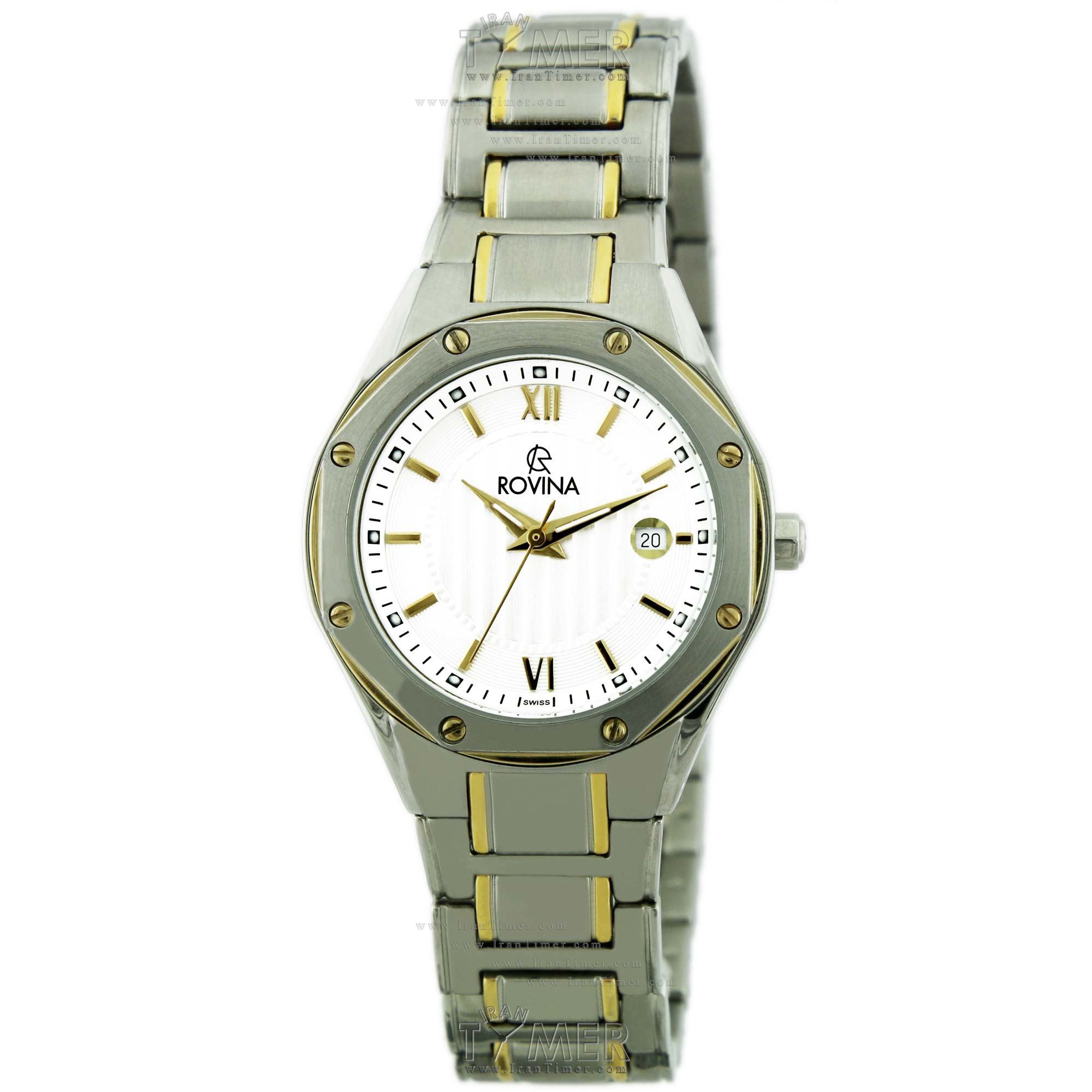 قیمت و خرید ساعت مچی زنانه رُوینا(ROVINA) مدل 70126L2BW کلاسیک | اورجینال و اصلی