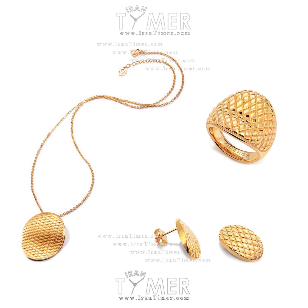 قیمت و خرید ست حلقه (انگشتر) گردنبند گوشواره زنانه ویسروی(VICEROY) مدل 6391C19012-SET فشن (ست لباس) | اورجینال و اصلی