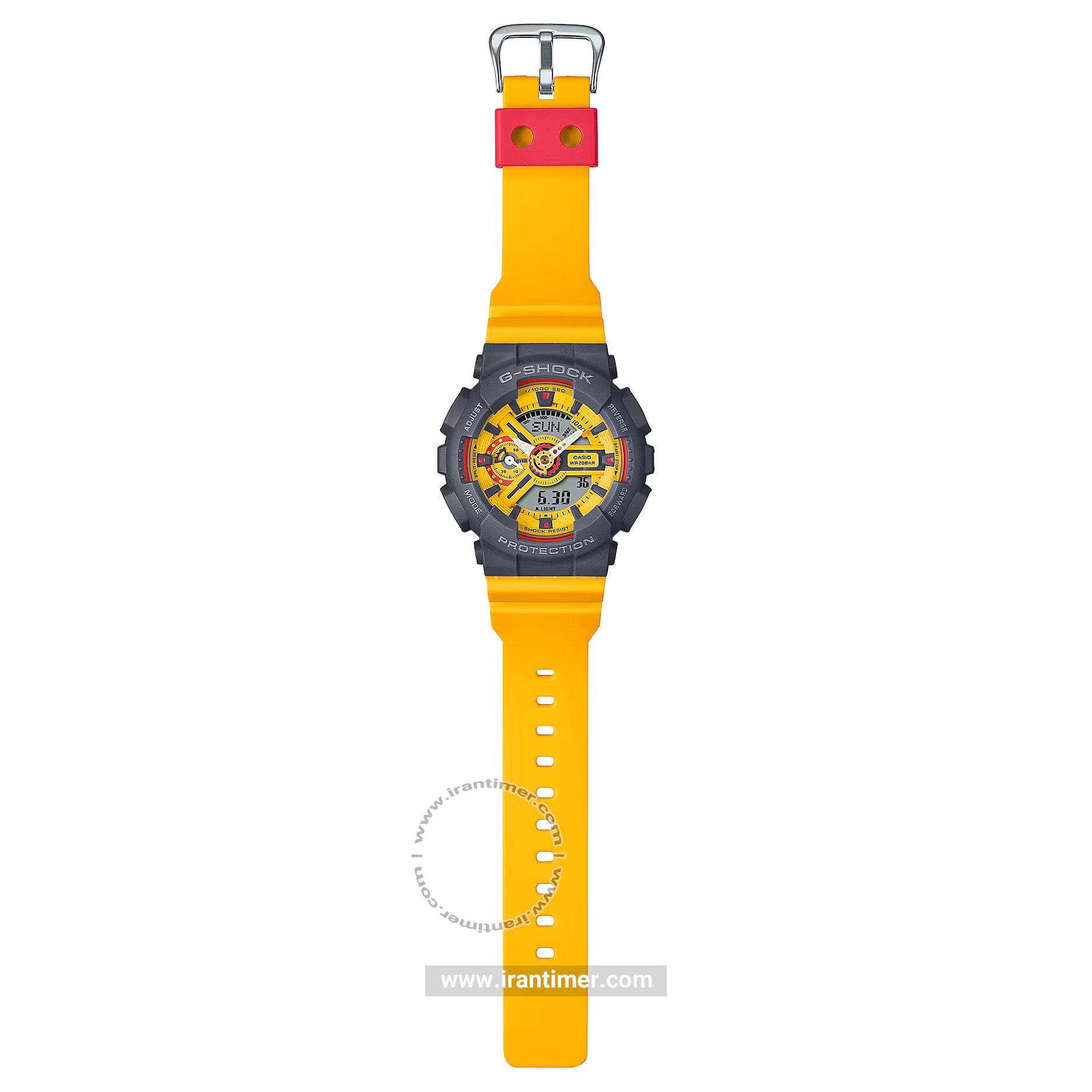 قیمت و خرید ساعت مچی مردانه زنانه کاسیو (CASIO) مدل GMA-S110Y-9ADR اسپرت | اورجینال و اصلی