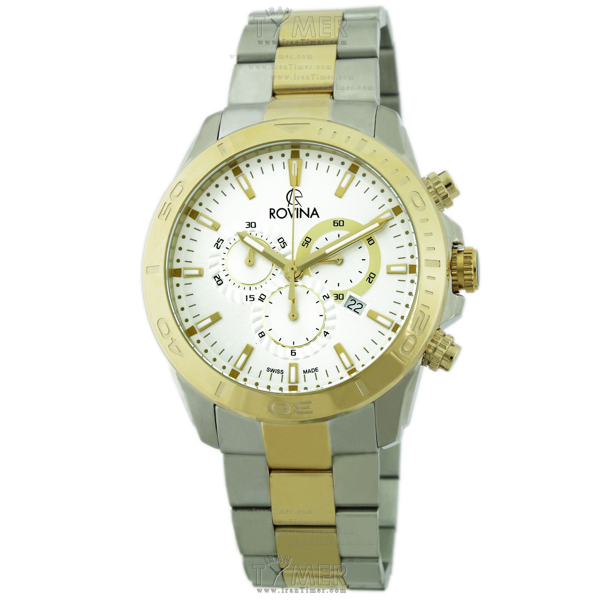 قیمت و خرید ساعت مچی مردانه رُوینا(ROVINA) مدل 52171G2BW کلاسیک اسپرت | اورجینال و اصلی