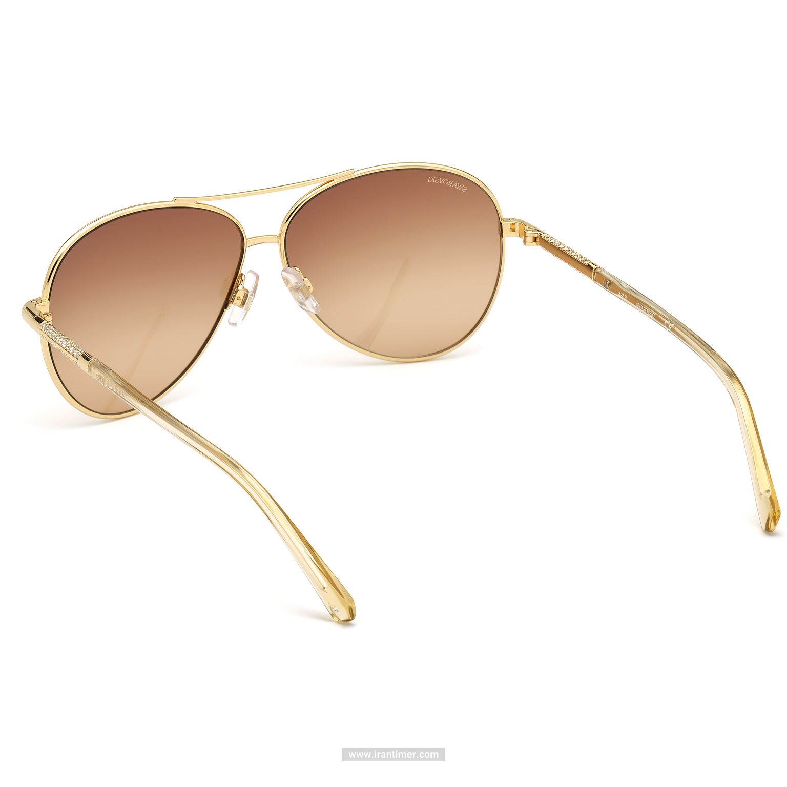 قیمت و خرید عینک آفتابی زنانه خلبانی (SWAROVSKI) مدل SK S 0292 30F 61 | اورجینال و اصلی