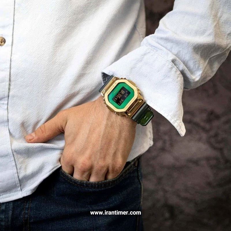 قیمت و خرید ساعت مچی مردانه کاسیو (CASIO) جی شاک مدل GM-5600CL-3DR اسپرت | اورجینال و اصلی