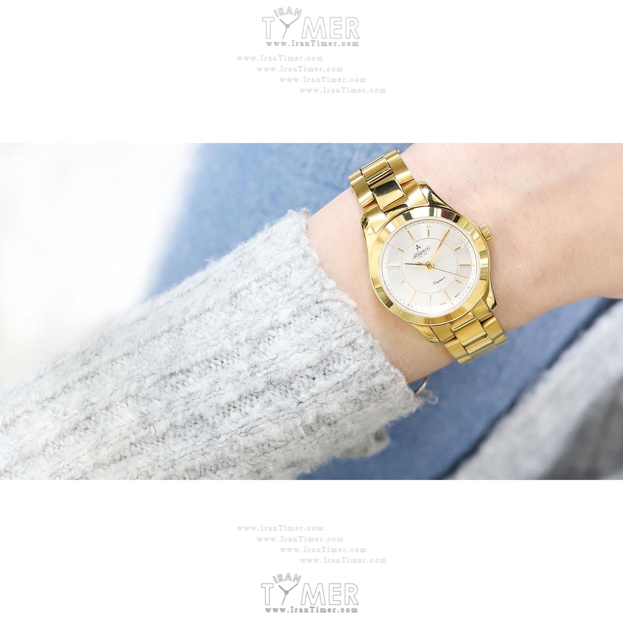 قیمت و خرید ساعت مچی زنانه آتلانتیک(ATLANTIC) مدل AC-20335.45.21 کلاسیک | اورجینال و اصلی