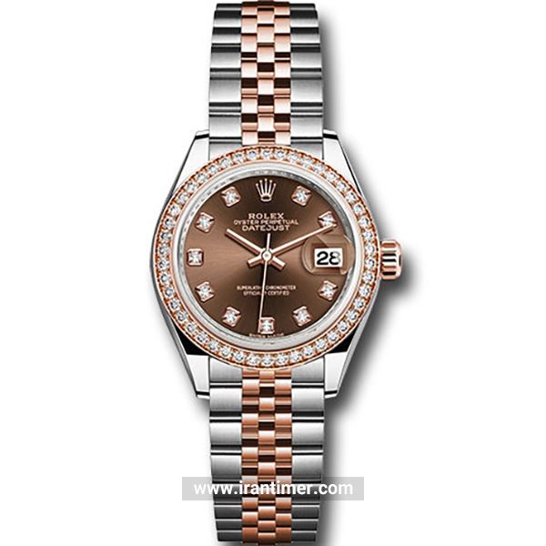 قیمت و خرید ساعت مچی زنانه رولکس(Rolex) مدل 279381RBR chodj Brown فشن | اورجینال و اصلی
