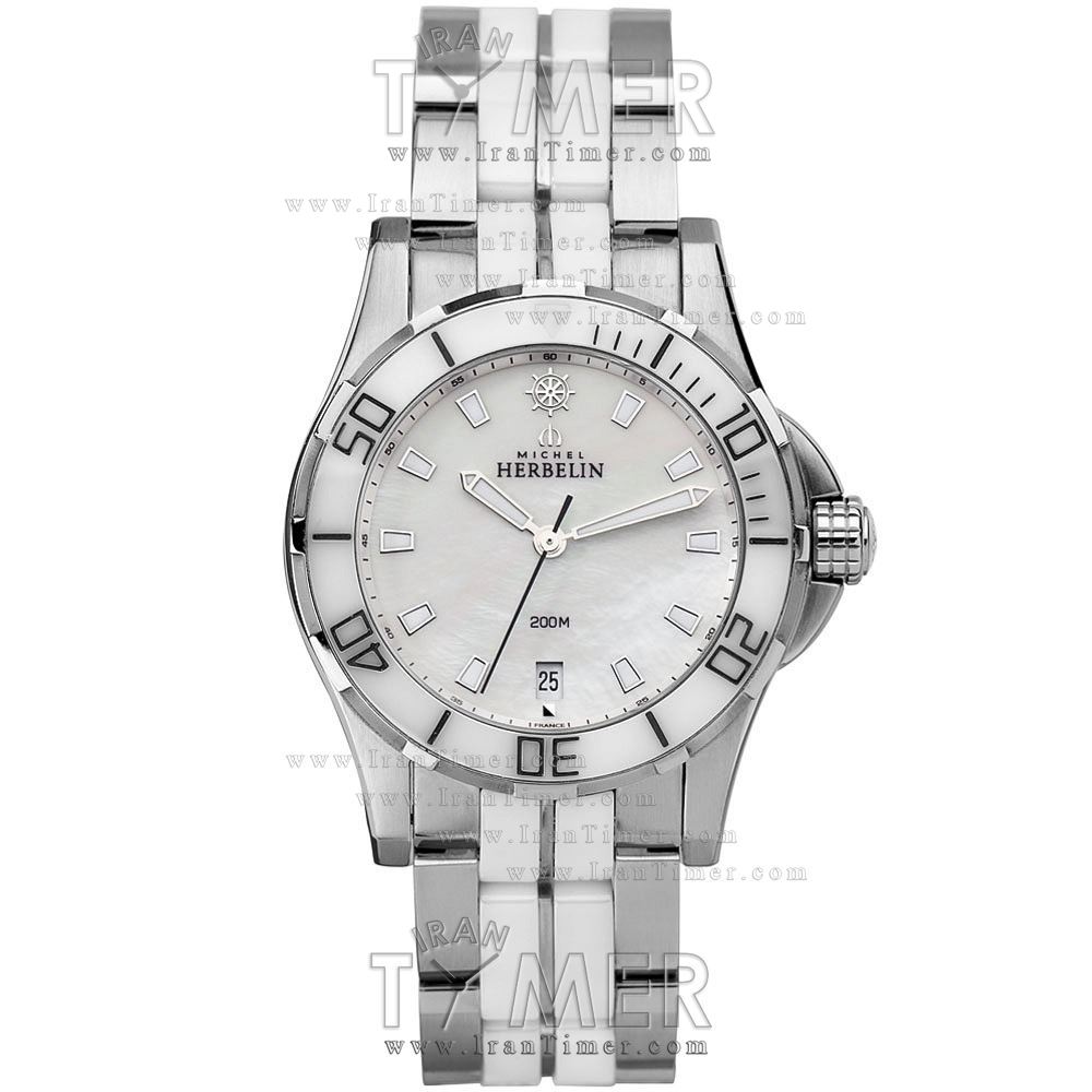 قیمت و خرید ساعت مچی زنانه مایکل هربلین(MICHEL HERBELIN) مدل 12596W19BW اسپرت | اورجینال و اصلی
