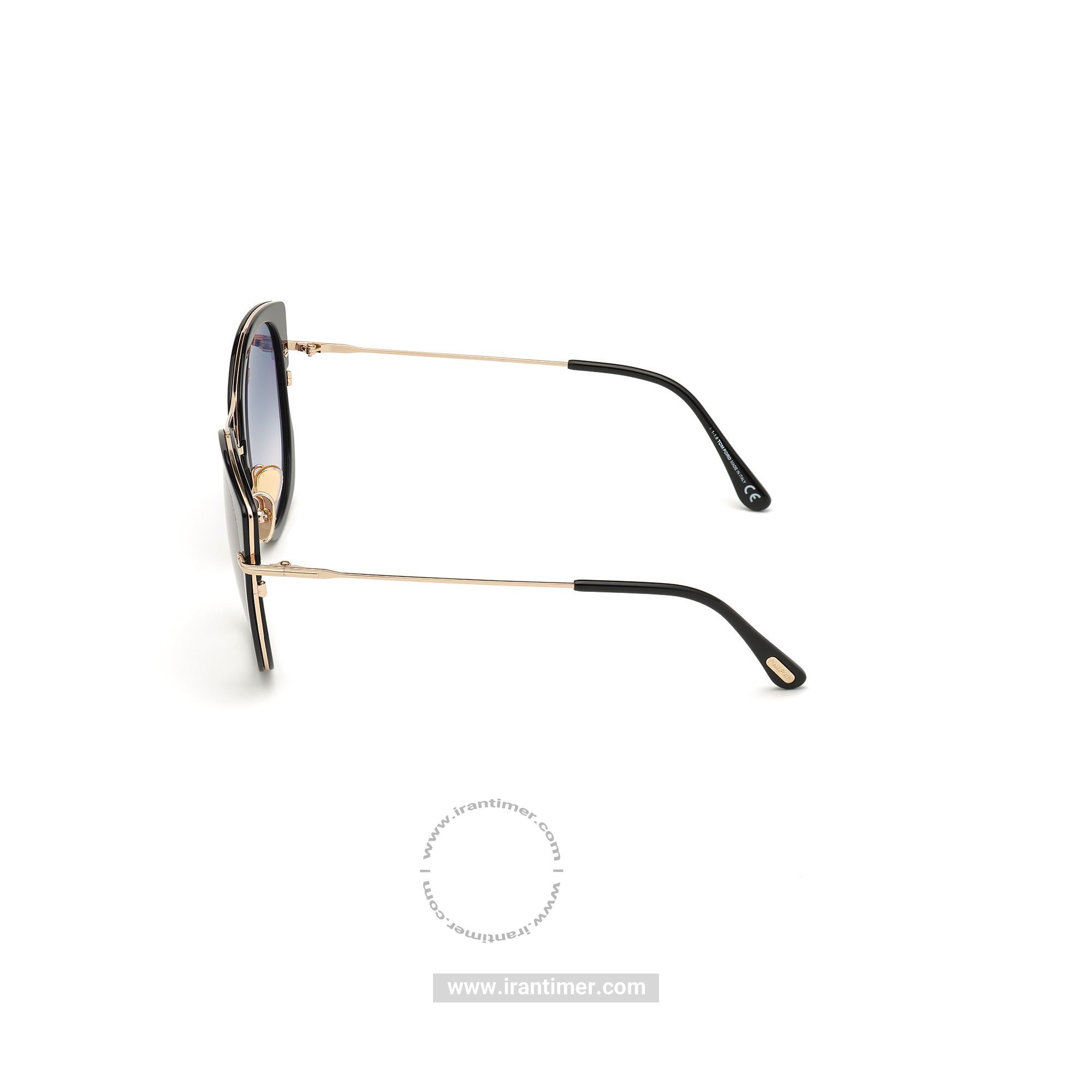 قیمت و خرید عینک آفتابی زنانه کلاسیک (TOM FORD) مدل TF S 0760 01B 56 | اورجینال و اصلی