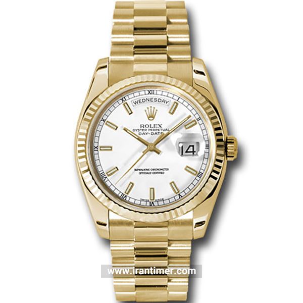 قیمت و خرید ساعت مچی مردانه رولکس(Rolex) مدل 118238 wsp White کلاسیک | اورجینال و اصلی