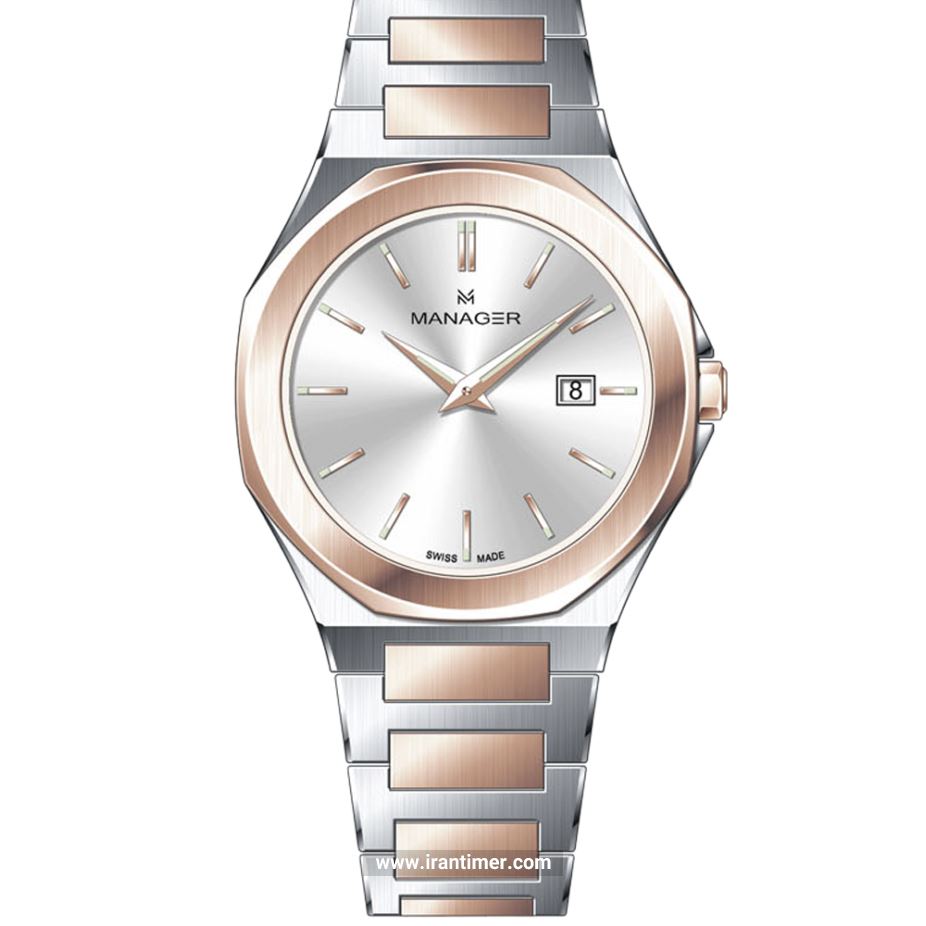 قیمت و خرید ساعت مچی زنانه منیجر(MANAGER) مدل MAN-RW-112-BRM کلاسیک | اورجینال و اصلی