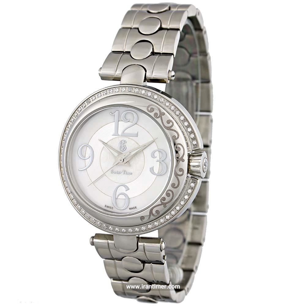 قیمت و خرید ساعت مچی زنانه سوئیس تایم(SWISS TIME) مدل ST 372-SS/Wh کلاسیک فشن | اورجینال و اصلی