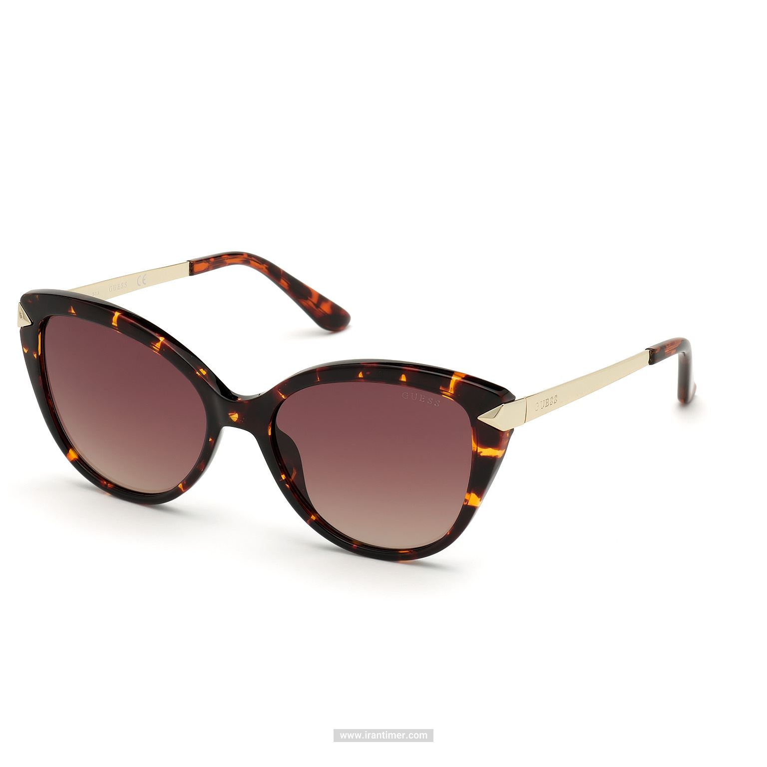 قیمت و خرید عینک آفتابی زنانه کلاسیک فشن (guess) مدل GU 7658 52F 56 | اورجینال و اصلی