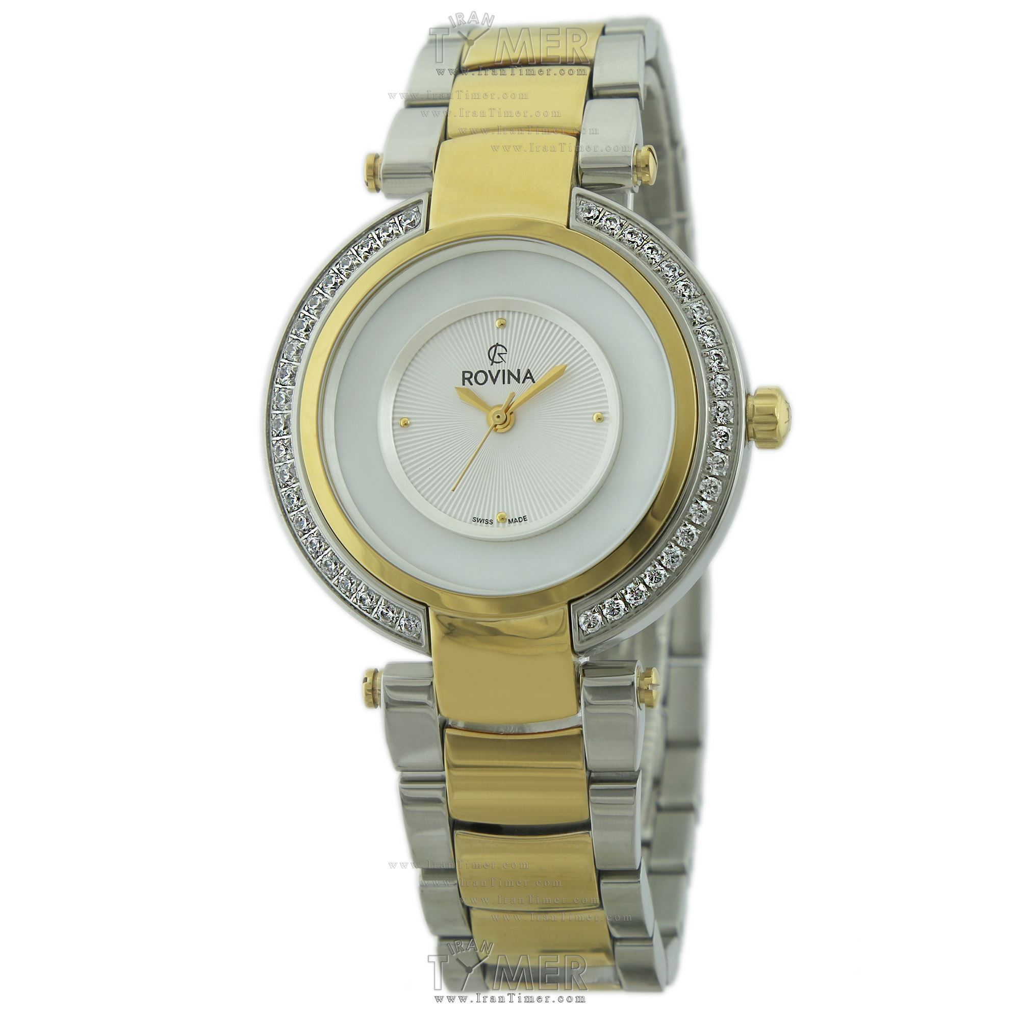 قیمت و خرید ساعت مچی زنانه رُوینا(ROVINA) مدل 7102L2BW کلاسیک | اورجینال و اصلی