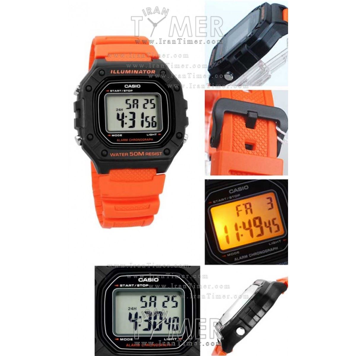 قیمت و خرید ساعت مچی مردانه زنانه کاسیو (CASIO) جنرال مدل W-218H-4B2VDF اسپرت | اورجینال و اصلی