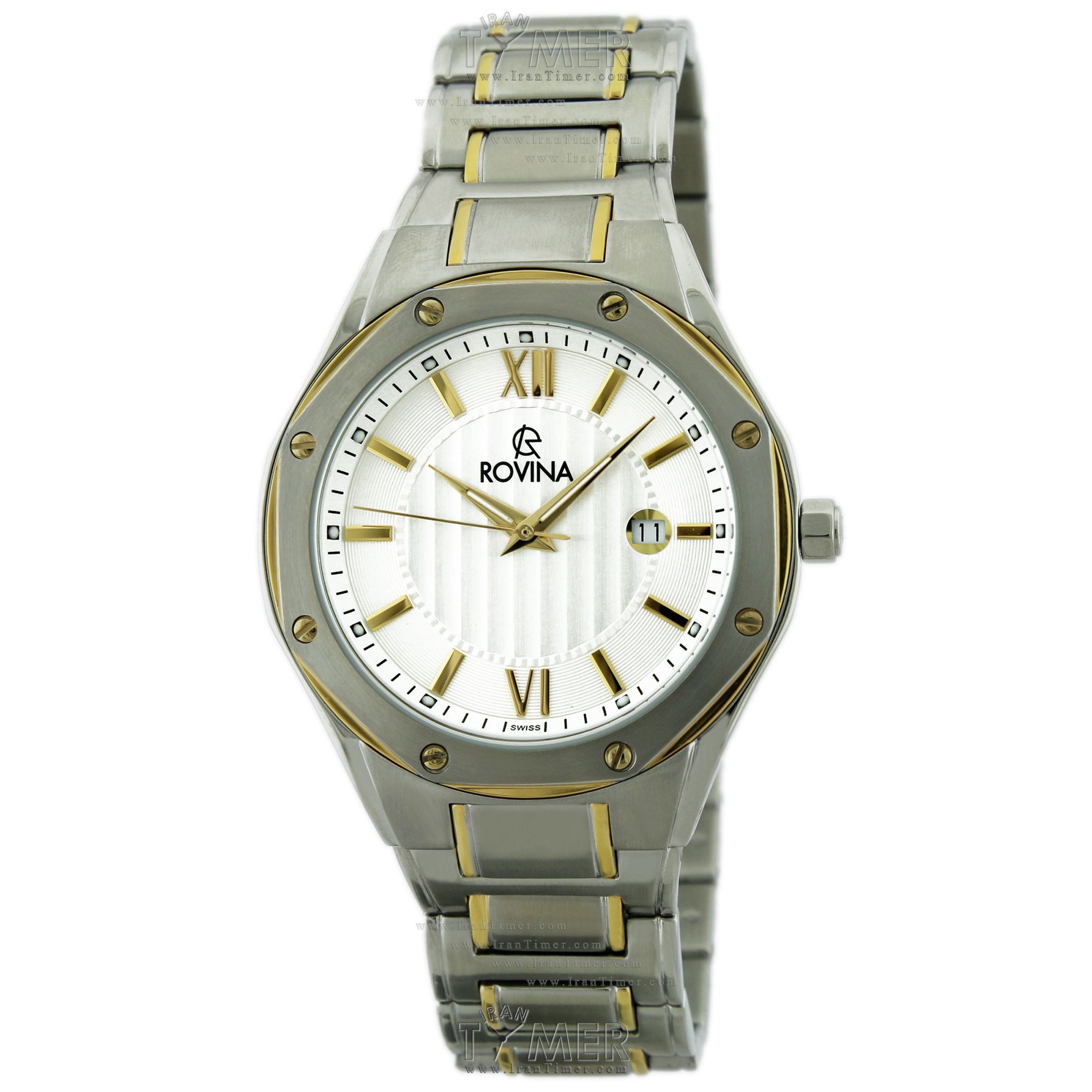 قیمت و خرید ساعت مچی مردانه رُوینا(ROVINA) مدل 70126G2BW کلاسیک | اورجینال و اصلی