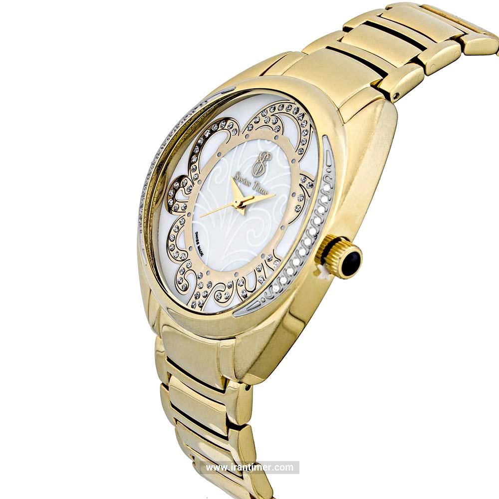 قیمت و خرید ساعت مچی زنانه سوئیس تایم(SWISS TIME) مدل ST 377-GP/Wh فشن | اورجینال و اصلی