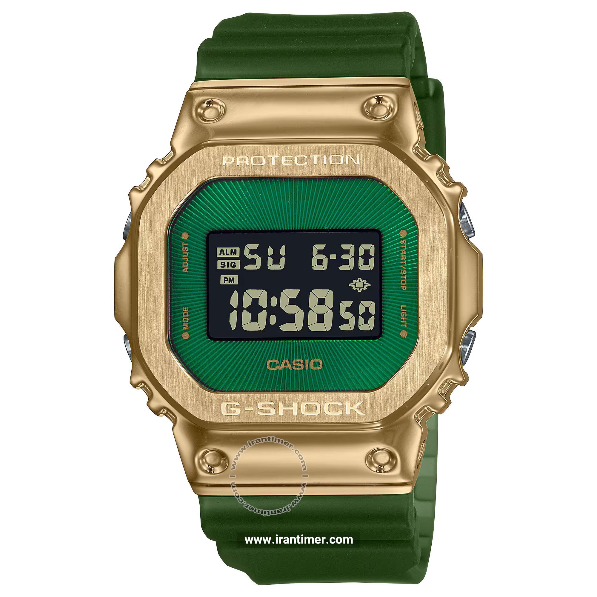 قیمت و خرید ساعت مچی مردانه کاسیو (CASIO) جی شاک مدل GM-5600CL-3DR اسپرت | اورجینال و اصلی