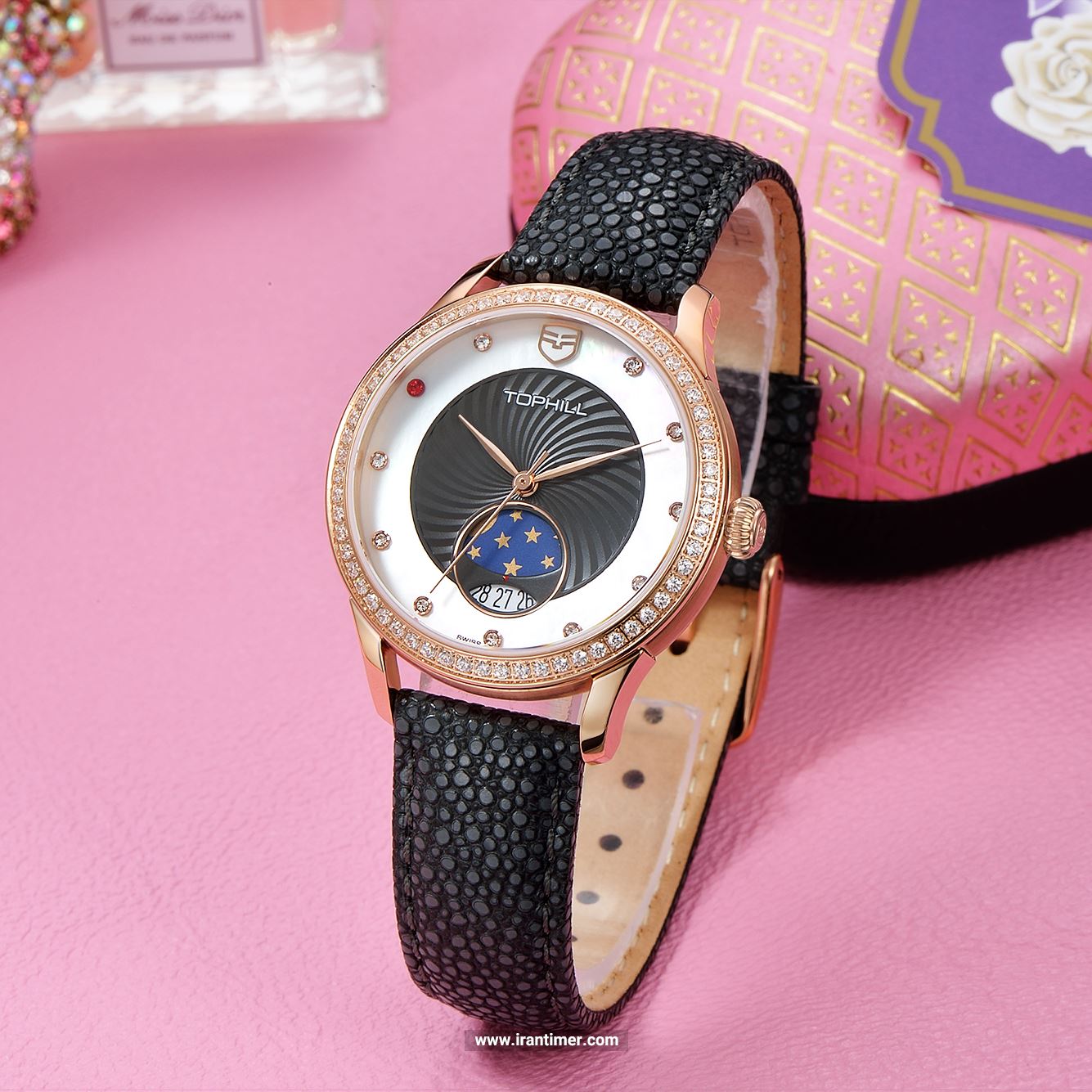 قیمت و خرید ساعت مچی زنانه تاپ هیل(TOPHILL) مدل TE030L.NB3167 فشن | اورجینال و اصلی