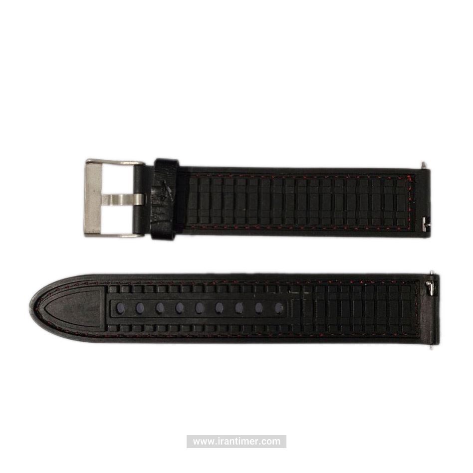 لوازم جانبی سلکشن مدل Leather Rubber Black 20mm