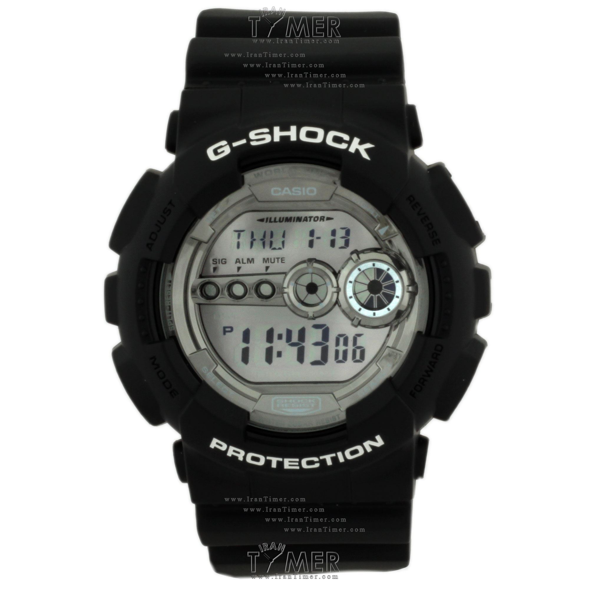 قیمت و خرید ساعت مچی مردانه کاسیو (CASIO) جی شاک مدل GD-100BW-1DR اسپرت | اورجینال و اصلی