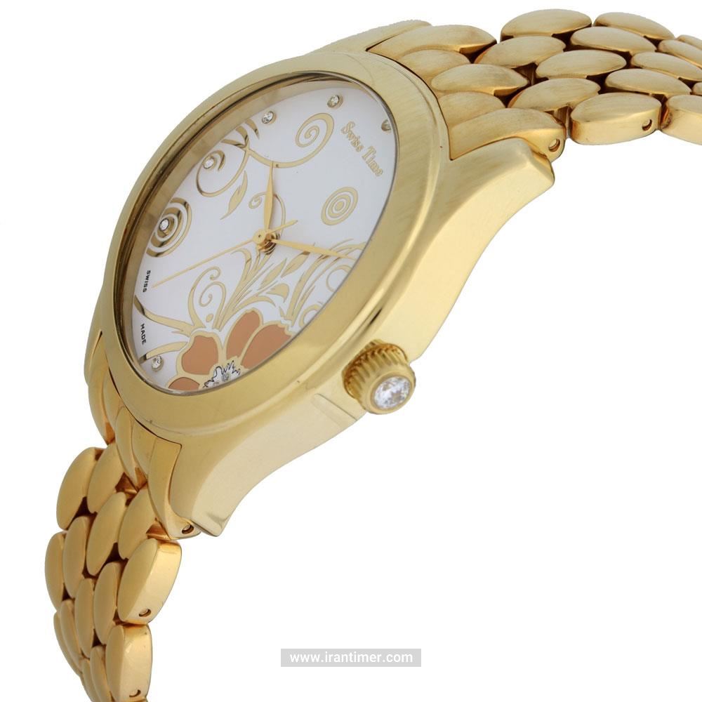 قیمت و خرید ساعت مچی زنانه سوئیس تایم(SWISS TIME) مدل ST 325-GP/Wh کلاسیک فشن | اورجینال و اصلی