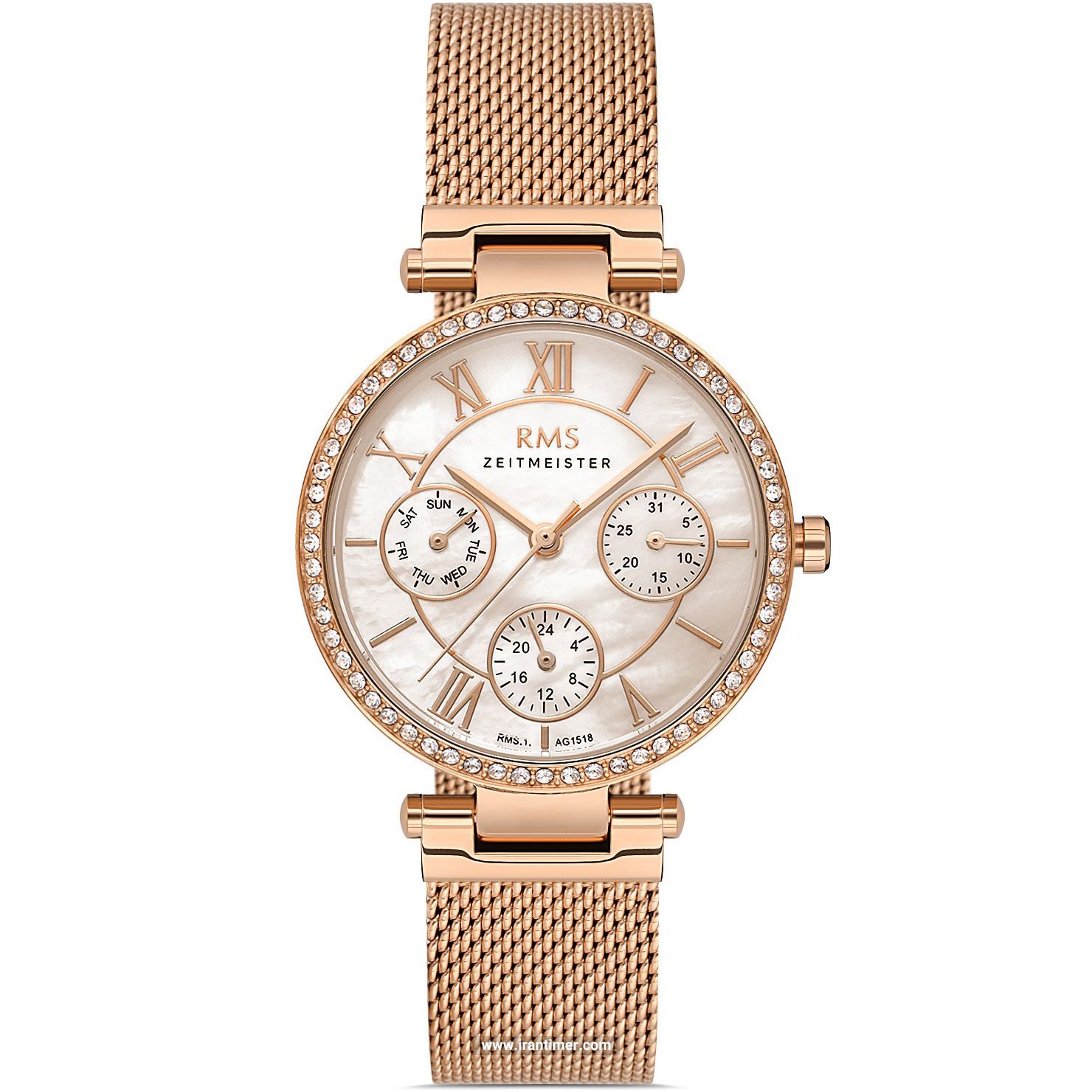 قیمت و خرید ساعت مچی زنانه آر ام اس زیمستر(RMS ZEITMEISTER) مدل RMS.1.AG1518.06 فشن | اورجینال و اصلی