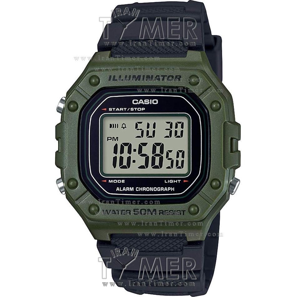 قیمت و خرید ساعت مچی مردانه زنانه کاسیو (CASIO) جنرال مدل W-218H-3AVDF اسپرت | اورجینال و اصلی