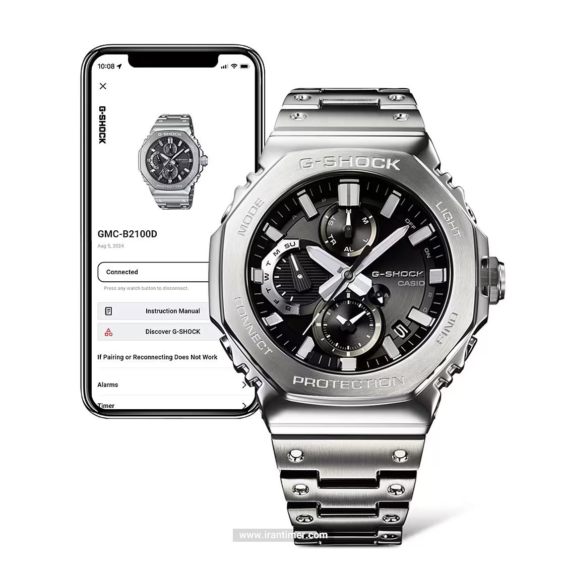 قیمت و خرید ساعت مچی مردانه کاسیو (CASIO) جی شاک مدل GMC-B2100D-1ADR کلاسیک | اورجینال و اصلی