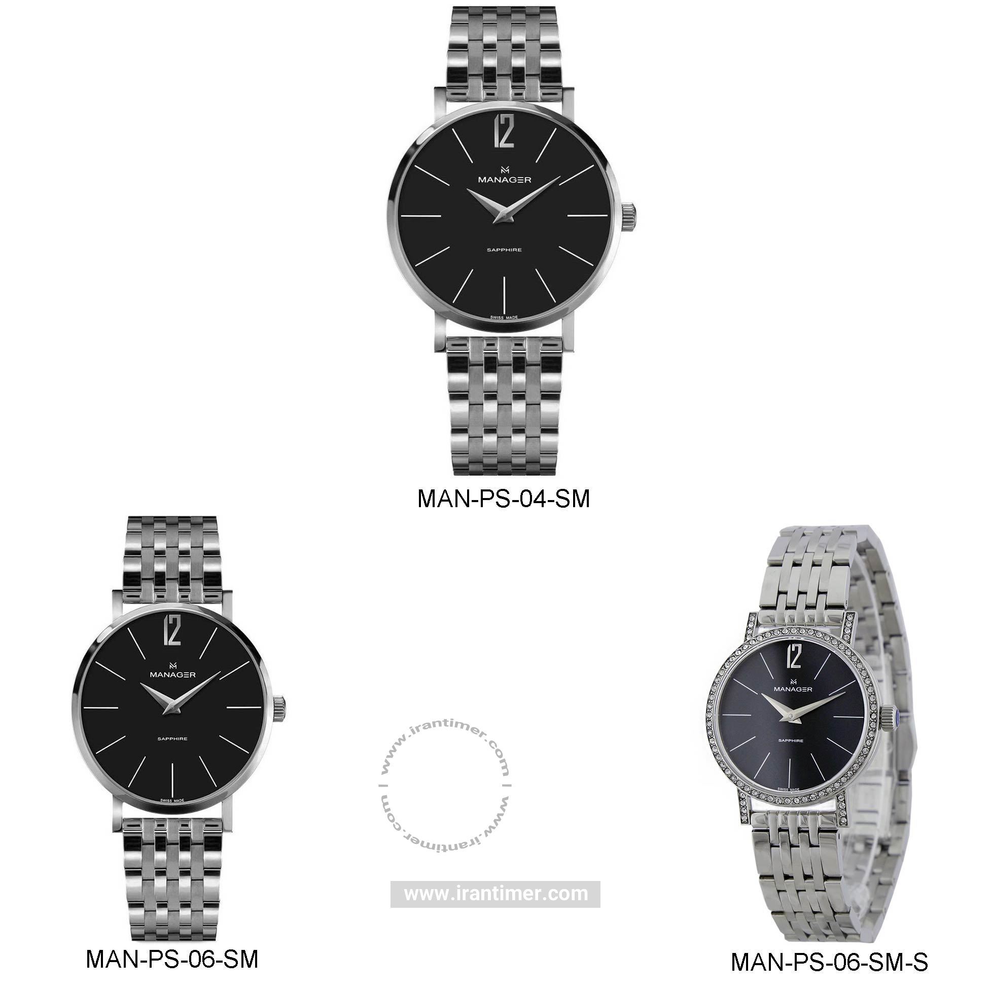 قیمت و خرید ساعت مچی مردانه منیجر(MANAGER) مدل MAN-PS-04-SM کلاسیک | اورجینال و اصلی