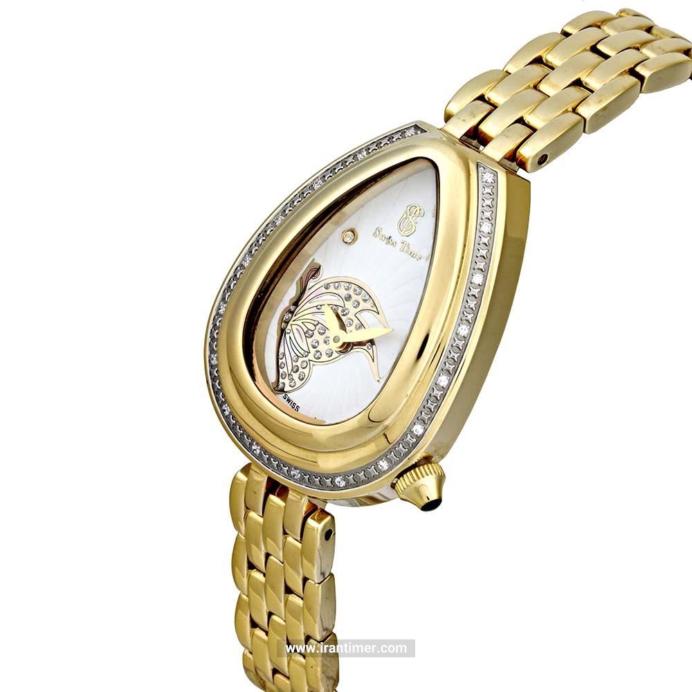 قیمت و خرید ساعت مچی زنانه سوئیس تایم(SWISS TIME) مدل ST 380-GP/Wh فشن | اورجینال و اصلی