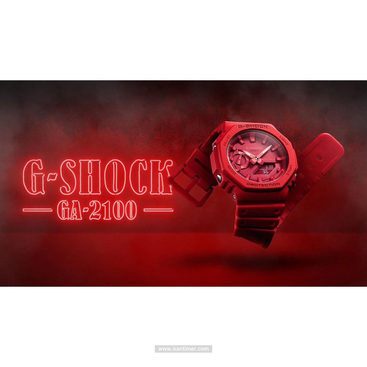 قیمت و خرید ساعت مچی مردانه کاسیو (CASIO) جی شاک مدل GA-2100-4ADR اسپرت | اورجینال و اصلی