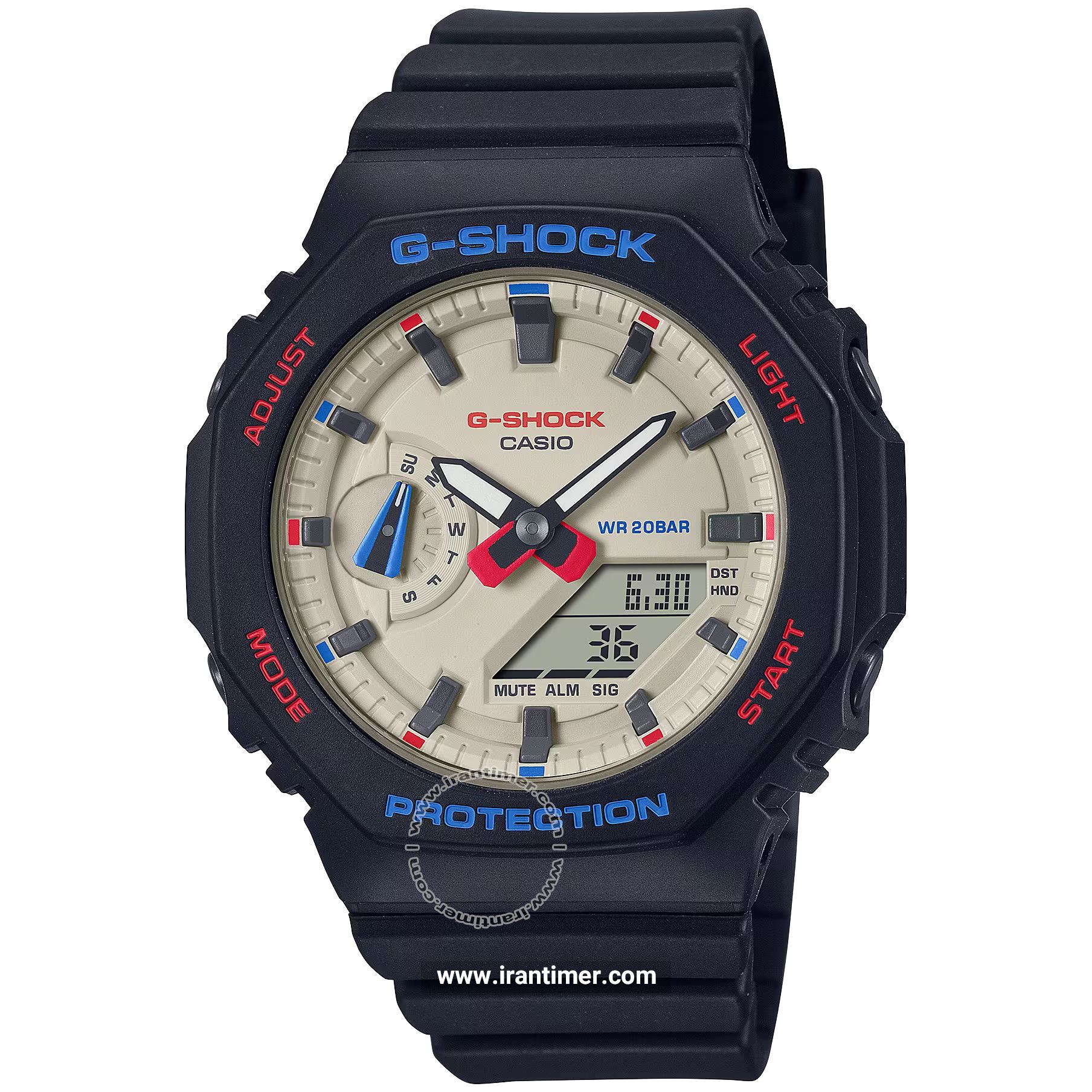 قیمت و خرید ساعت مچی زنانه کاسیو (CASIO) جی شاک مدل GMA-S2100WT-1ADR اسپرت | اورجینال و اصلی
