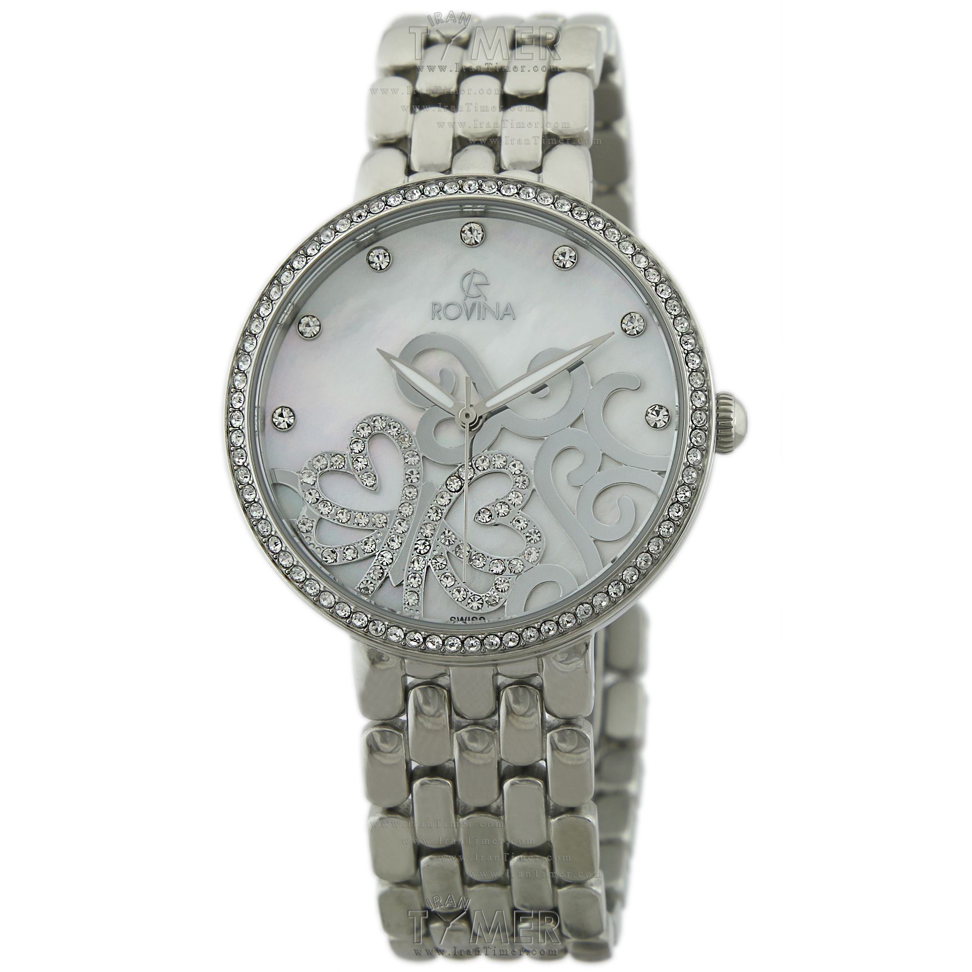 قیمت و خرید ساعت مچی زنانه رُوینا(ROVINA) مدل 22150L1BW فشن | اورجینال و اصلی