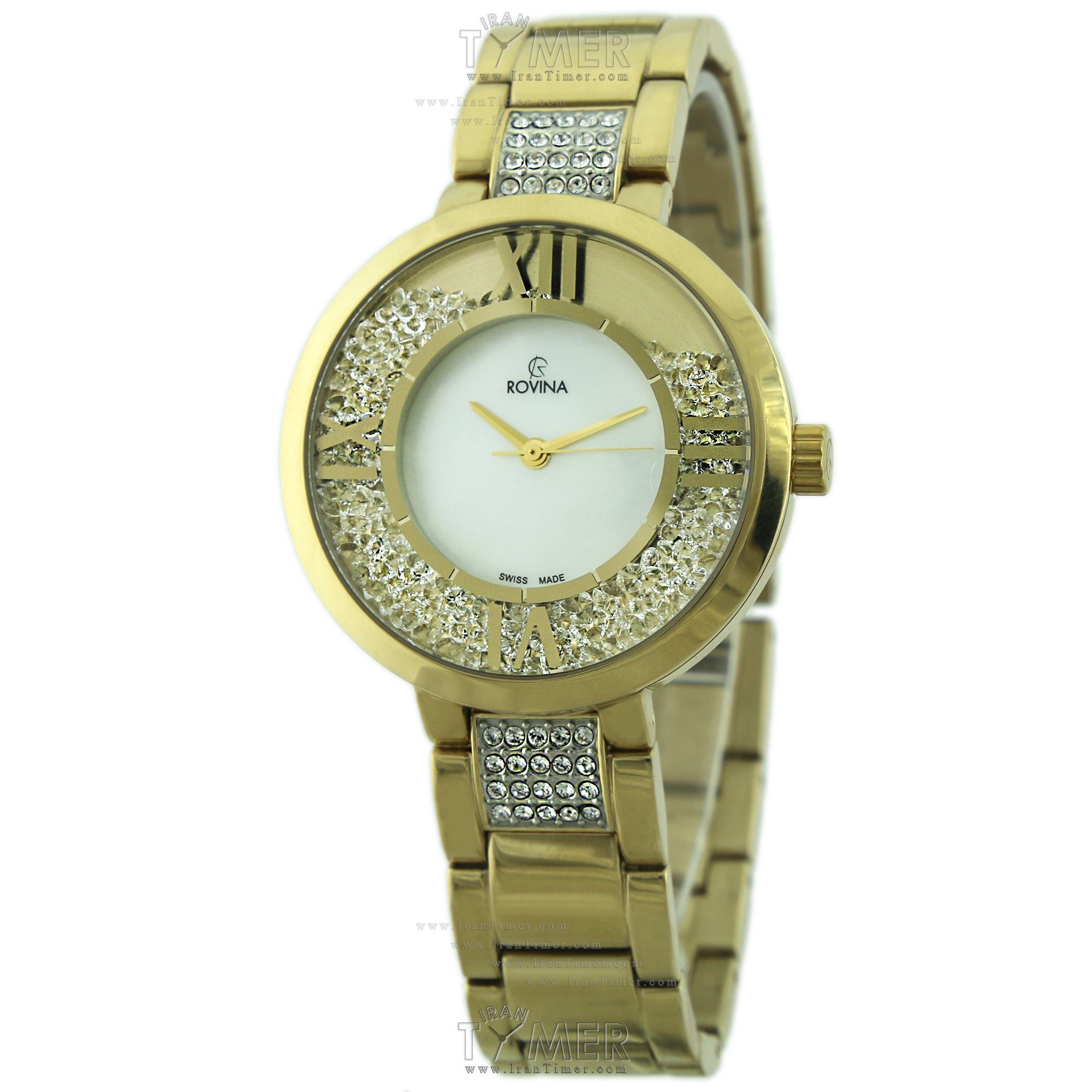 قیمت و خرید ساعت مچی زنانه رُوینا(ROVINA) مدل 52176L3BW فشن | اورجینال و اصلی