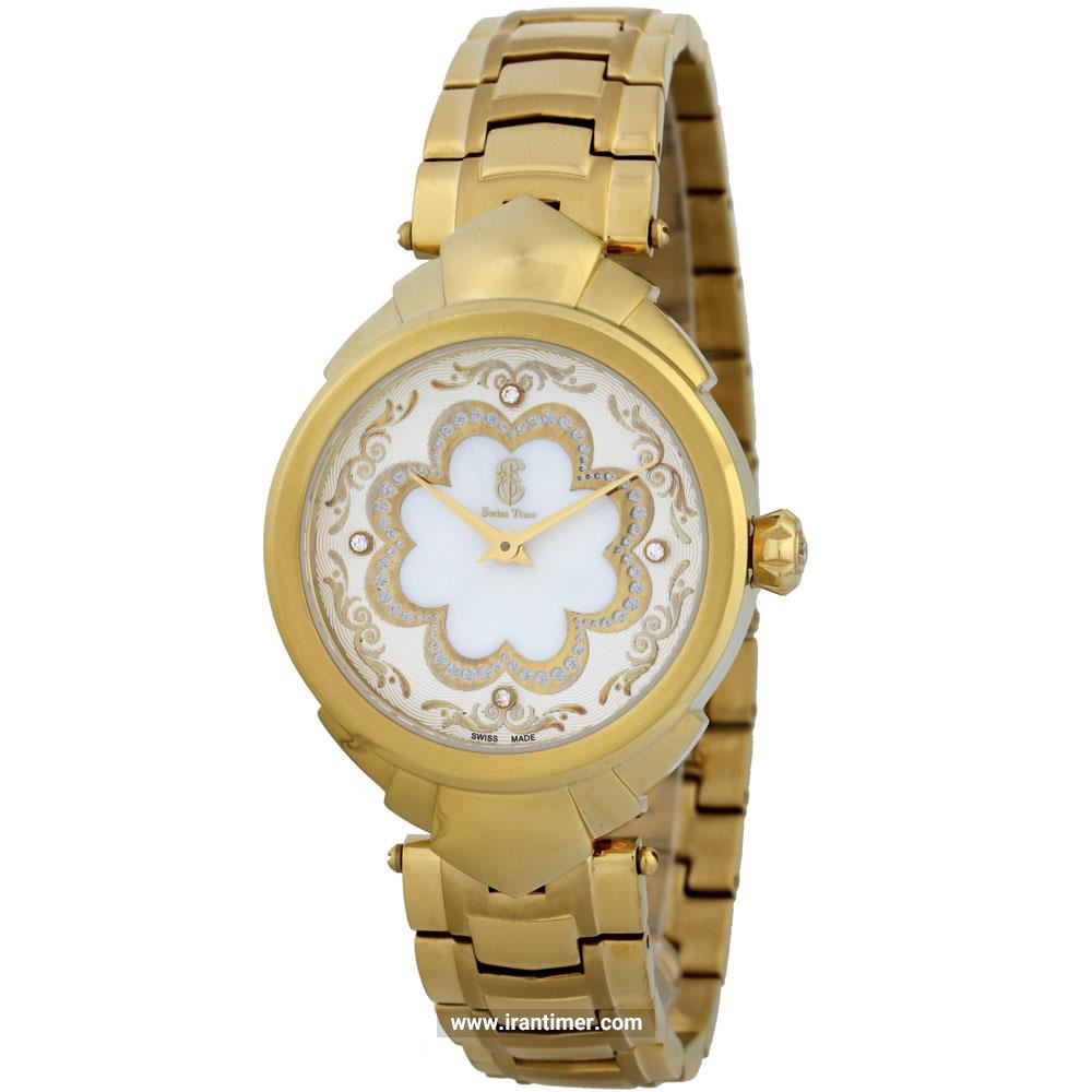 قیمت و خرید ساعت مچی زنانه سوئیس تایم(SWISS TIME) مدل ST 550-GP/Wh فشن | اورجینال و اصلی