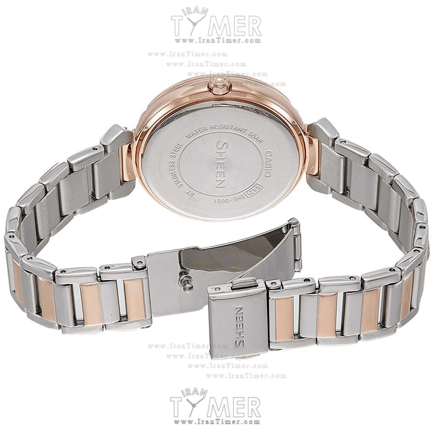 قیمت و خرید ساعت مچی زنانه کاسیو (CASIO) شین مدل SHE-3061SPG-7AUDR فشن | اورجینال و اصلی