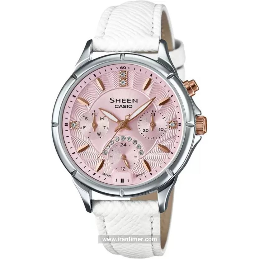 قیمت و خرید ساعت مچی زنانه کاسیو (CASIO) شین مدل SHE-3047L-4BUDR کلاسیک فشن | اورجینال و اصلی