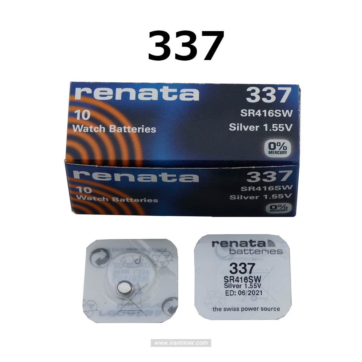 لوازم جانبی باتری ساعت - رناتا مدل 337