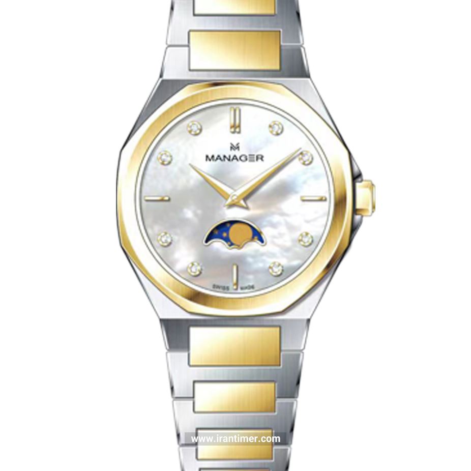 قیمت و خرید ساعت مچی زنانه منیجر(MANAGER) مدل MAN-MP-50-BGM کلاسیک | اورجینال و اصلی