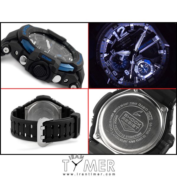 قیمت و خرید ساعت مچی مردانه کاسیو (CASIO) جی شاک مدل GA-1100-2BDR اسپرت | اورجینال و اصلی