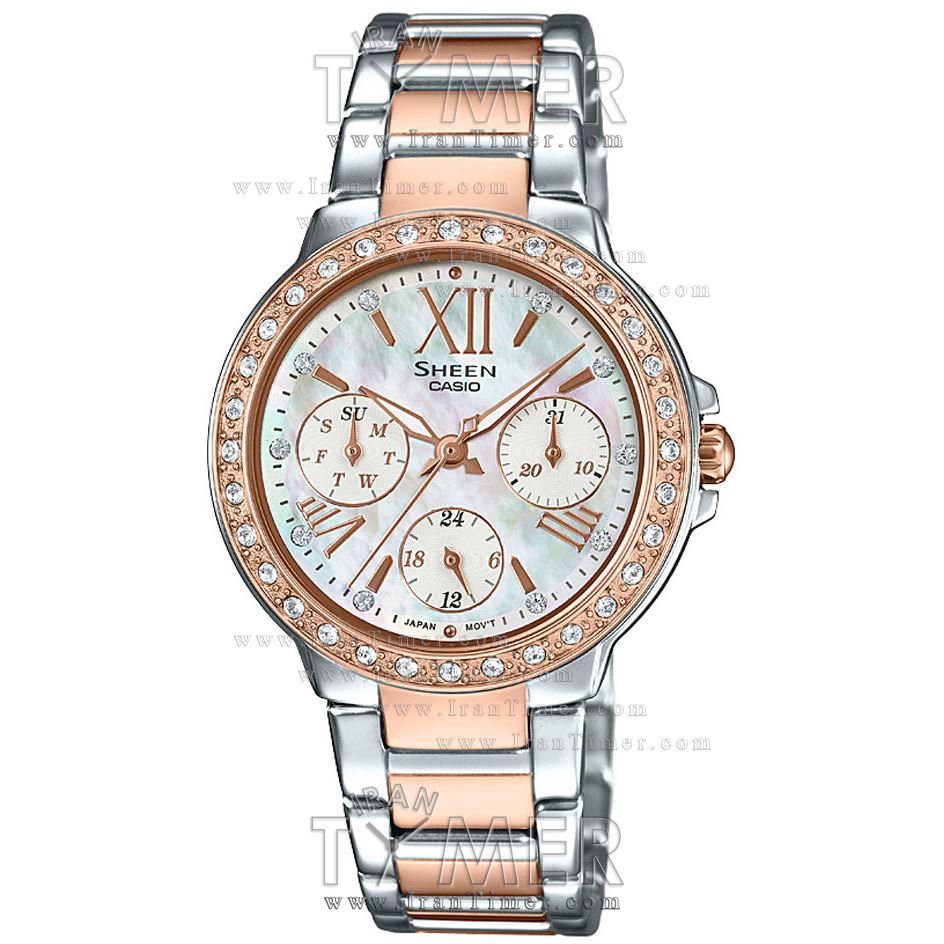 قیمت و خرید ساعت مچی زنانه کاسیو (CASIO) شین مدل SHE-3052SPG-7AUDR فشن | اورجینال و اصلی
