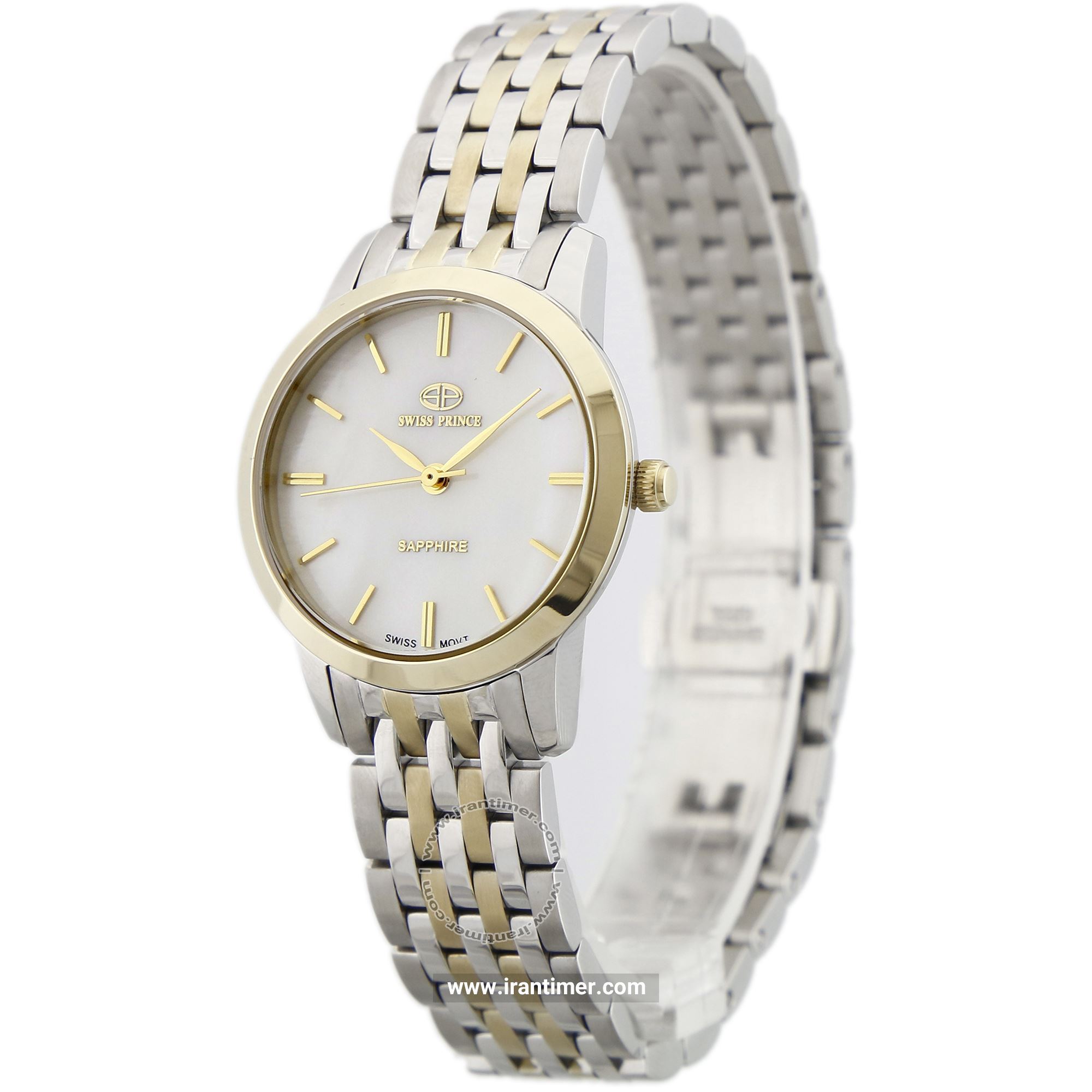 قیمت و خرید ساعت مچی زنانه سوئیس پرنس(Swiss Prince) مدل 2001G-WOMEN-SHELLYWHITE کلاسیک | اورجینال و اصلی
