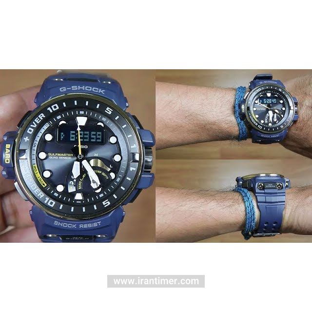 قیمت و خرید ساعت مچی مردانه کاسیو (CASIO) جی شاک مدل GWN-Q1000NV-2ADR اسپرت | اورجینال و اصلی